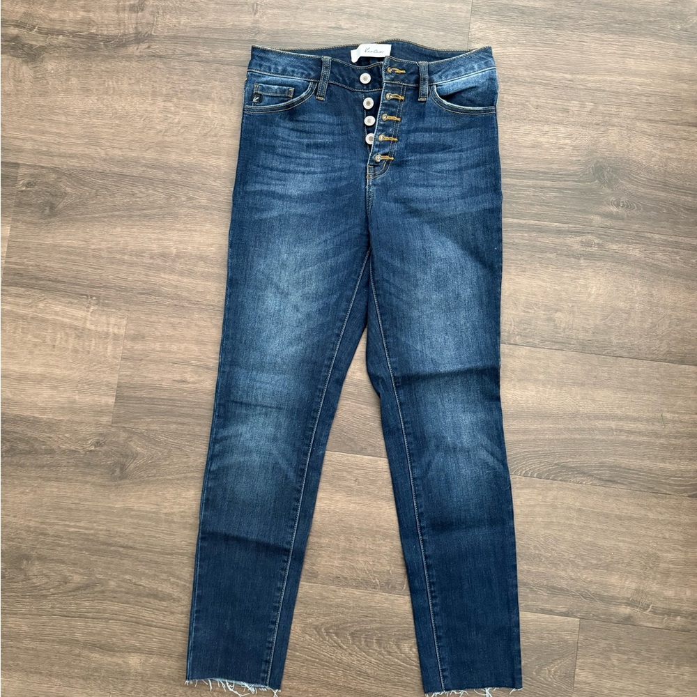 Rancan Dark Wash Denim Skinny Jeans